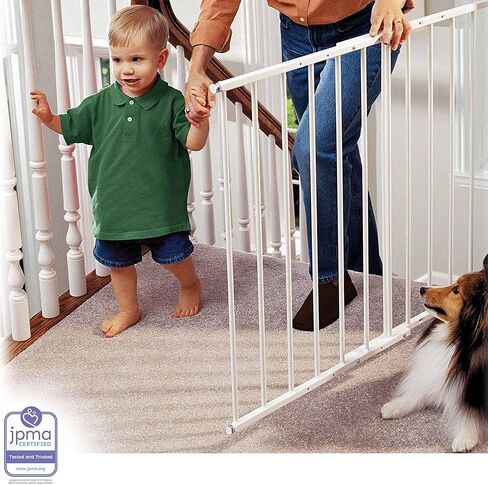 بوابة أطفال من كيدكو سيفوي أعلى السلالم سريعة الفك مصنوعة من الفولاذ لحجب السلالم أو الممرات وغرف التقسيم، باللون الأبيض (عبوتان) in Kuwait