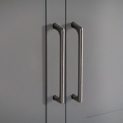 10PCS Vintage and Minimalist Antique Nickel Color, Copper Brown Furniture Handles, cabinets, Drawers, wardrobes, Door Handles (Ancient Nickel Color, Single Hole) in Saudi Arabia
