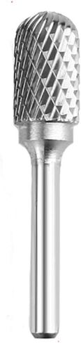 Tungsten Carbide Burr 1/4" Shank 5/8" Tip Cylinder Shape Double Cut Rotary File Cutting Burrs Tool Die Grinder Bits for Wood Metal Iron Steel ((1/4x16mm) A) in Kuwait