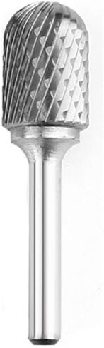 Tungsten Carbide Burr 1/4" Shank 5/8" Tip Cylinder Shape Double Cut Rotary File Cutting Burrs Tool Die Grinder Bits for Wood Metal Iron Steel ((1/4x16mm) A) in Saudi Arabia