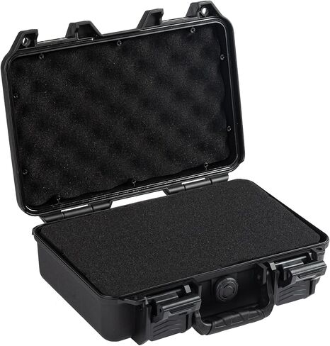 Pistol Case Hard Case with Foam, 12.2" x 9.8" x 3.15" TSA Approved Firearm Travel Case for Storage and Carrying in Saudi Arabia