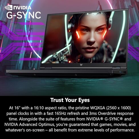 Acer Predator Helios 16 Gaming Laptop | 13th Gen Intel Core i7-13700HX | NVIDIA GeForce RTX 4070 | 16" 2560 x 1600 240Hz G-SYNC Display | 16GB DDR5 | 1TB Gen 4 SSD | Killer Wi-Fi 6E | PH16-71-72YG in Saudi Arabia