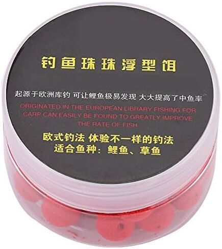 Carp Fishing Lure, 30Pcs/Box 10/12mm Smell Carp Fishing Bait Boilies Soft Bait Boilies Fishing Bait Artificial Floating Ball Beads Feeder(Orange 12mm) in Saudi Arabia