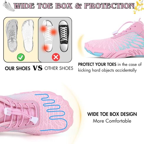 HiGropcore Hike Shoes بيرفوت إمرأة صفر قطرة بيرفوت أحذية للرجال الحد الأدنى عبر المدرب واسعة تو صندوق أحذية مشي in Kuwait