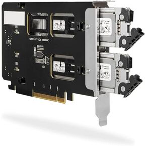 ICY DOCK 2 Bay Removable M.2 NVMe SSD Mobile Rack for PCI Express Slot (PCIe Bifurcation Required) | ToughArmor MB842MP-B
