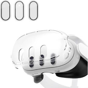 Lens Protector for Meta Quest 3, VR Plastic Hard Protective Shell Cover for Oculus Quest3, VR Accessories Set