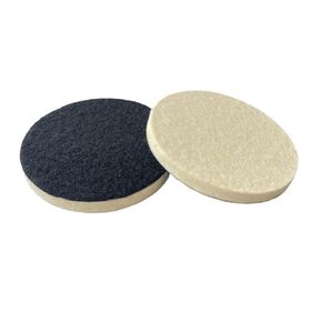 Wool Felt Polishing Pads 5 inch Hook and Loop Compressed Buffing Pads, Abrasive Sanding Wheel for Car Glass Wood Marble Surface Polishing, 2 Pack