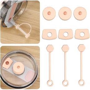 3 Sets of Silicone Leak-Proof and Splash-Proof Stopper Set, Suitable for Stanley Quencher