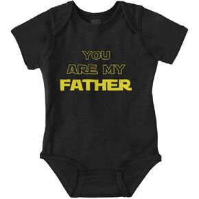 Brisco Brands You Are My Father Dark Galaxy Nerd Baby Romper Boys or Girls