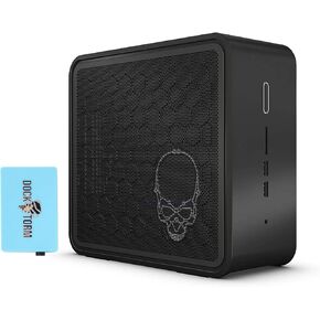 Intel NUC 9 Pro Kit Mini Desktop PC Xeon E-2286M 8-Core, 16GB RAM, 2TB PCIe SSD, UHD 630, WiFi 6, Bluetooth 5.2, 2 Thunderbolt 3 (Type-C), 2 x RJ-45 (1Gbps), Black, Win 10 Home w/Hub