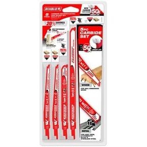 Freud DS005SCPC Reciprocating Blade Set, Carbide, 5-Pc. - Quantity 1