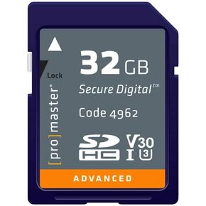 Promaster SDXC 256GB Advanced Memory Card UHS-1 Speed Class 3 V30