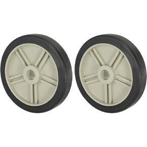PATIKIL 6" Air Compressor Wheels, 2 Pack Universal Air Compressor Wheel Replacement Part, Air Compressor Wheel Replacement Wheels with 0.6" Dia. Hole for Easy Mobility, Beige