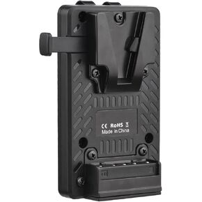 Andoer V Mount Lightweight Battery Plate Power Splitter Adapter with Belt Clip