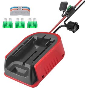 for Bauer 20V Battery Adapter,for Power Wheels Adaptor,DIY Converter for Bauer 20V Battery Power Station,Battery Conversion Kit with Switch,for DIY Rc Car Toys Batteries,for Robotics and Rc Truck
