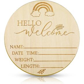 علامة إعلان خشبية للأطفال، لافتة مرحبا بالعالم لحديثي الولادة مقاس 6 بوصات، لوحة تسجيل لحديثي الولادة، لافتة إعلان لحديثي الولادة، لافتة إعلان ولادة الطفل، علامة طفل جديد لحضانة المستشفى، صورة الدعامة in Kuwait