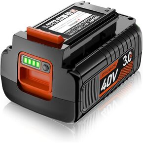 40V 3.0Ah Replacement Battery for Black and Decker 40V Battery LBX2040 LBXR36 LBXR2036 LST540 LCS1240 LBX1540 LST136W, Compatible with Black & Decker 40V Lithium Battery for 40V Power+ Tools