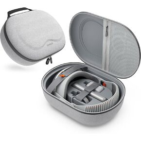Syntech Hard Carrying Case for Apple Vision Pro and Accessories, VR Gaming Headset Case with Lens Cover, Multi-Layer Protection Case, Suitable for Travel and Home Storage, Gray