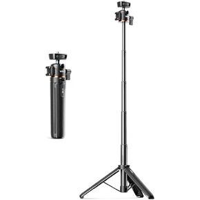 Retractable Tripod Extension Rod for Osmo Pocket 3 Action Camera, Handheld Grip Selfie Stick Stand Accessories with Gimbal Base Holder