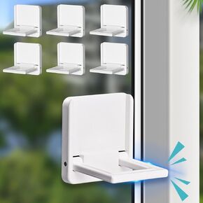 6PACK Sliding Glass Door Lock, Baby Proofing Window Door Locks Security Bar, Child Safety Sliding Glass Door Lock, Baby Child Safety Products Kits Locks, Slide Window Locks for Kids Patio Closet Doors