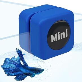 Aquarium Magnet Glass Cleaner, Magnetic Algaes Scrapers for 1/4 Inch Thick Small Glass Fish Tanks, Mini Cleaning Brush Scratch-Free Non-Slip Glass Scrubber (Not for Acrylic & Plastic Tanks)