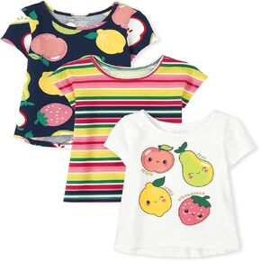 The Children's Place Baby Toddler Girl Short Sleeve Fruit Top