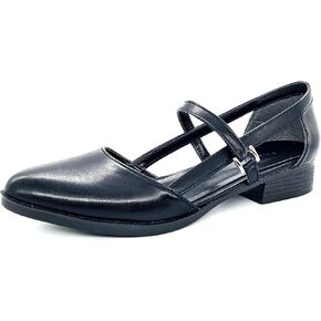 Derimi'O Mary Jane Shoes Women - Elegant Low Heel Mary Janes - Comfortable and Stylish Mary Jane Flats for Everyday Wear - Classic Design Mary Jane Pumps with Secure Strap
