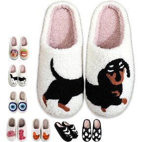 Evil Eyes Cowboy Hat Slippers cute Warm Cozy House Shoes Soft Plush Fuzzy Slippers for Women Men