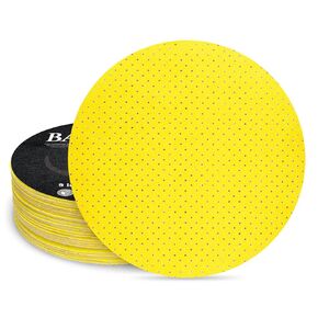 Perforated Drywall Sander Sandpaper, 9 Inch Hook and Loop Sanding Disc for Wall and Ceiling Sanders -220 Grit Sandpaper - 10 pcs
