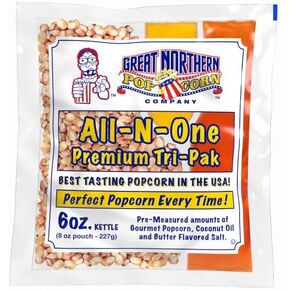 Great Northern Popcorn Red 6 oz. Ounce Foundation Old-Fashioned Movie Theater Style Popcorn Popper