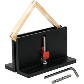 Portable Spline Jig Table Saw Router Table, Strengthen Miter Joints Right Angle Spline Fixture Aluminum Alloy Adjustable Corner Clamp for Picture Frames, Drawer Slotting, other Joinery