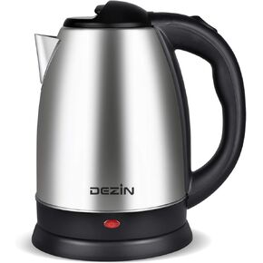 Dezin Electric Kettle, Glass Electric Tea Kettle, Auto Shut-Off 304 Stainless Steel Hot Water Kettle Warmer 1.8L with Fast Boil, Boil Dry Protection Tech for Coffee, Tea