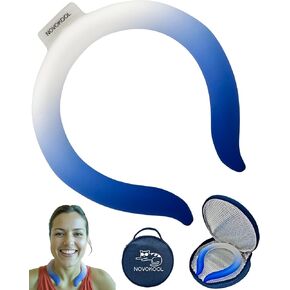 Neck Cooling Tube with Insulated Bag - Reusable Ice Ring Neck Cooler Wrap Indoor Outdoor - Wearable Cooling Neck Ring - Relief for Summer and Hot Flashes - Neck Ice Ring Freezes Under 64℉ (Cat)