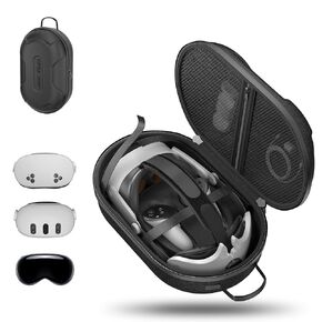 حقيبة حمل كبيرة من APEXINNO لجهاز Meta Quest 3/ Quest 3S - حقيبة سفر VR لسماعات Oculus وحزام Elite والملحقات - حقيبة تخزين واقية لـ Oculus Quest 3/3S