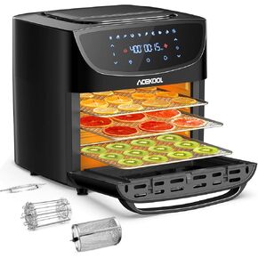 Air Fryer Oven 4.5L with Silicone Liner and Rapid Air Circulation,Air Fryers with Oil Free Touch Screen Low Noise Dishwasher Safe,Timer & Temperature Control