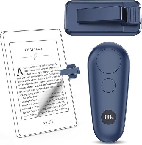 جهاز التحكم عن بعد لقراءة الصفحات لقارئ الكتب الإلكترونية Kindle Paperwhite Oasis Scribe، أداة النقر على الصفحة لأجهزة iPad اللوحية التي تقرأ الروايات، مشغلات تسجيل الفيديو عن بعد لكاميرا الهاتف، أزرق in Saudi Arabia