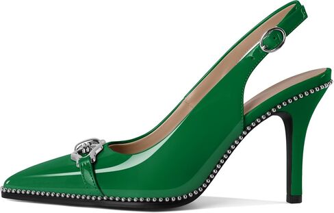 حذاء نسائي بكعب Slingback بمقدمة مدببة وكعب عالي وكعب مطرز مقاس 3.4 بوصة حذاء بكعب عالي in Saudi Arabia