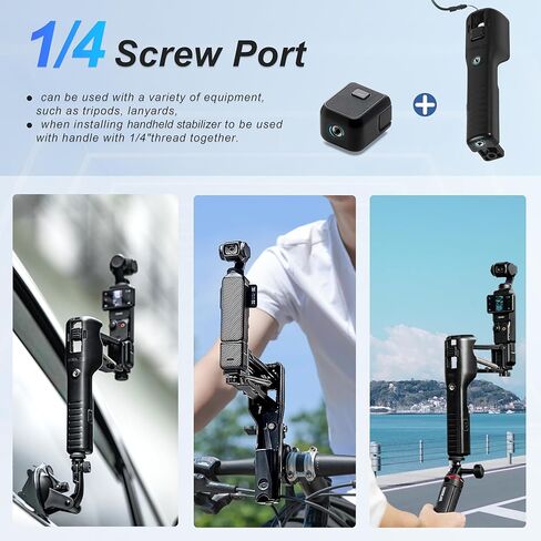 جيب 3 مثبت محمول، STARTRC Mini Z-Axis مضاد للاهتزاز مقبض حامل حافظة واقية للتخزين لـ DJI Osmo Pocket 3 Creator Combo Accessories للكاميرا Vlog Live Shooting Video in Kuwait