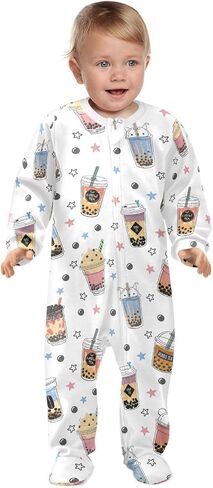Dussdil Baby One-Piece Footies Newborn Rompers Pajamas Cotton Footed Pjs for Sleep Play Boys Girls in Kuwait