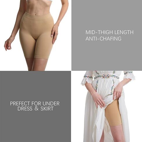 Womens Boy Shorts panties Under Dress Anti Chafing Soft Underwear boxer Short Regular Plus Size 4 Pack combo in Saudi Arabia