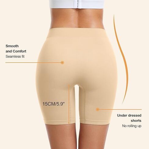 Womens Boy Shorts panties Under Dress Anti Chafing Soft Underwear boxer Short Regular Plus Size 4 Pack combo in Saudi Arabia