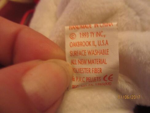 Sale Truly Rare Valentino Beanie Baby, Rare Retired Valentino Tag Errors, PVC Pelletts,SEE DETAILS,Ty Beanie Baby in Saudi Arabia
