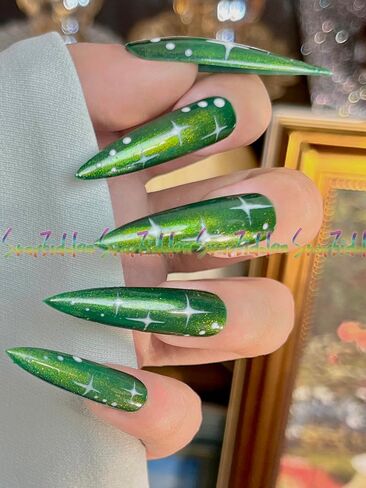 HAND-PAINTED White Press Ons Neon Small Press on Nails Long French Press on Nails Coffin Medium Short Nail art Fake Nail Art Kit with 7g Glue on Nails Handmade Almond Square Nails (Large, Style 26) in Kuwait