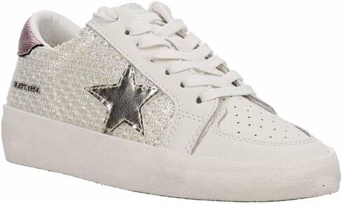 VINTAGE HAVANA Womens Reflex Metallic Lace Up Sneakers Shoes Casual - Off White in Saudi Arabia