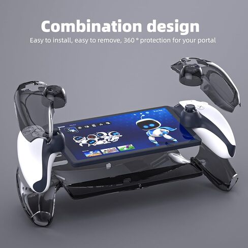 HEATFUN PS Portal Protective Case, Hard Cover Case for PlayStation Portal Remote Player, Shockproof Protective Cover - Blue in Saudi Arabia