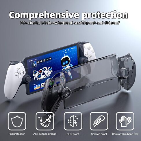 HEATFUN PS Portal Protective Case, Hard Cover Case for PlayStation Portal Remote Player, Shockproof Protective Cover - Blue in Saudi Arabia