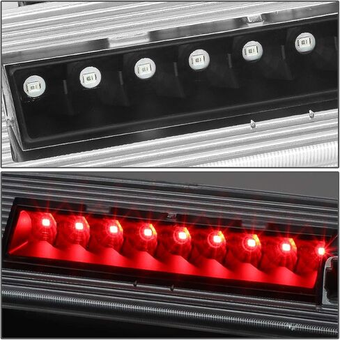 DNA MOTORING 3BL-DNIT07-LED-RD عدسة حمراء LED ضوء الفرامل الذيل الثالث [متوافق مع 07-12 دودج نيترو] in Kuwait