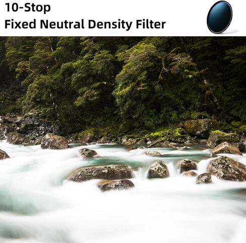 GREEN.L 58mm ND1000 Filter, 10 Stop ND Filter 58mm, Super Slim Multi-Layer Nano Coatings Fixed Neutral Density Filter in Kuwait