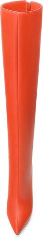 Knee High Boots for Women Pointed Toe High Stiletto Heel Long Boots Zipper Sexy Comfortable Fashion Tall Boots in Saudi Arabia