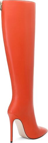 Knee High Boots for Women Pointed Toe High Stiletto Heel Long Boots Zipper Sexy Comfortable Fashion Tall Boots in Saudi Arabia